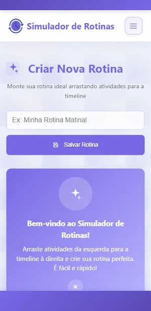 Simulador de Rotinas Screenshot 0