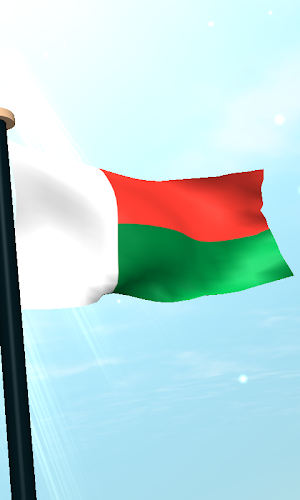 Madagascar Flag 3D Wallpaper Screenshot 3