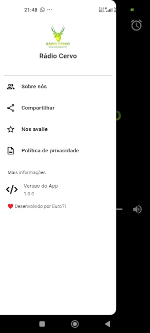 Rádio Cervo Screenshot 2