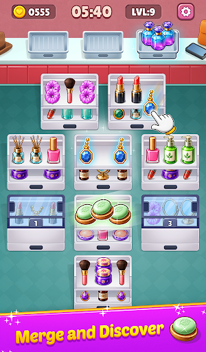 Beauty Sort 3D: Makeup Puzzle Screenshot 0