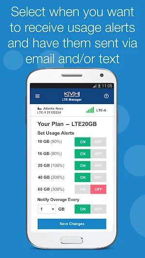 KVH LTE Manager Screenshot 0