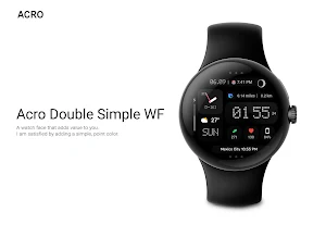 ACRO Double Simple Watchface Screenshot 2