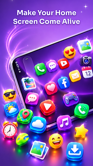 Rolling Icon: Live Wallpaper Screenshot 0