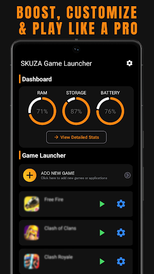 SKUZA Game Booster & GFX Tool Screenshot 0