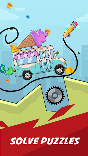Draw Bridge: Save Car Puzzle Screenshot 1
