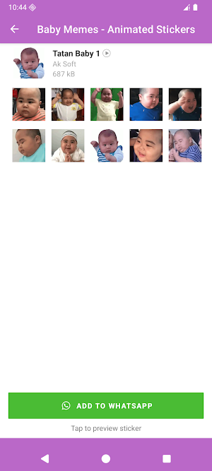 Baby Memes - Animated Stickers Screenshot 2