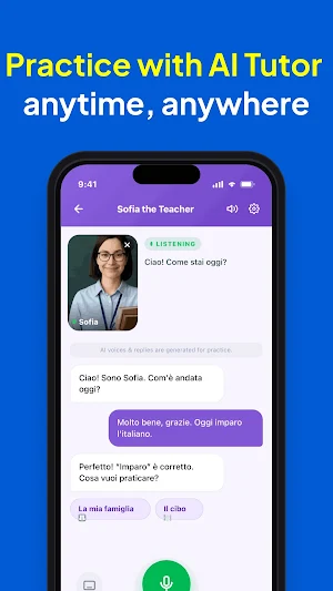 PomoSpeak: AI Language Tutor Screenshot 2