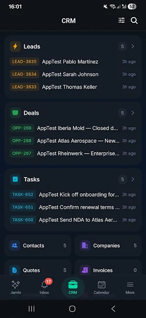 ENCY CRM Screenshot 0