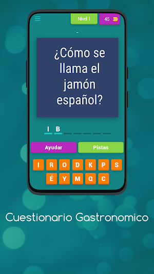 Cuestionario Gastronomico Screenshot 0