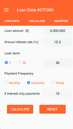 Commercial Loan Calculator Screenshot 1