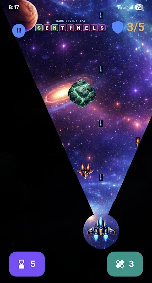 Word Invaders -Shooting Puzzle Screenshot 1