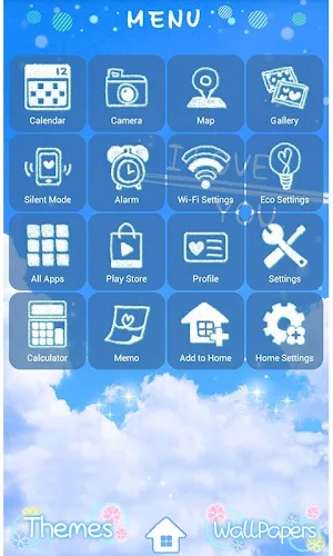 -Skywriter- Theme +HOME Screenshot 2