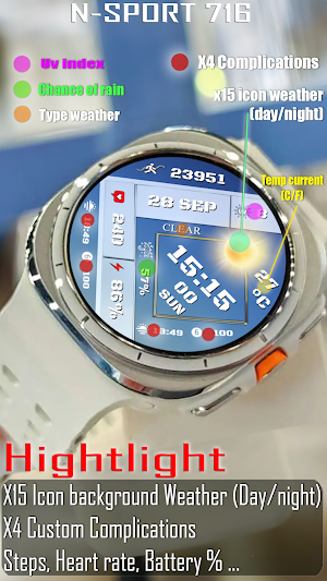 N-SPORT716 WeatherStatus Watch Screenshot 2