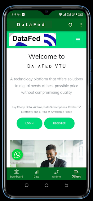 DataFed VTU Services Screenshot 0