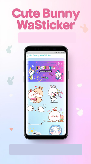 Cute Bunny WASticker Screenshot 1