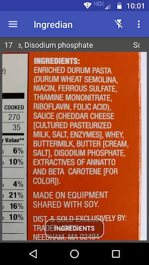 Ingredian: Scan Food Labels Screenshot 2