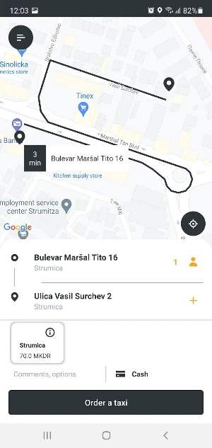 TAXI 15-060 DAV-02 STRUMICA Screenshot 2