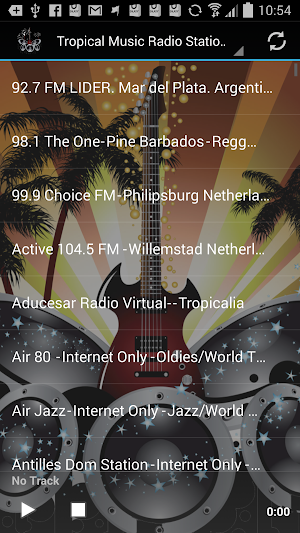 Tropical Music Radio Stations Screenshot 0