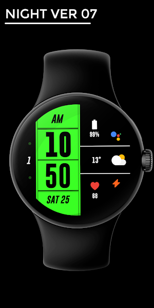 Night ver 07 - watch face Screenshot 0