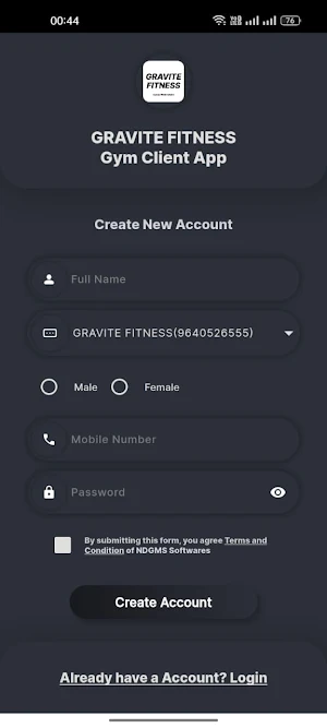 GRAVITE FITNESS Screenshot 1