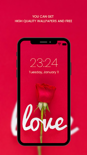 Red Rose Wallpapers Flowers Screenshot 0