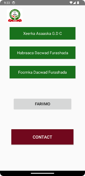Guddida Dacwadaha Cashuuraha Screenshot 0