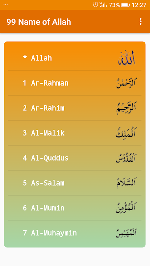 99 Names of Allah with Meaning and Benefits Screenshot 0