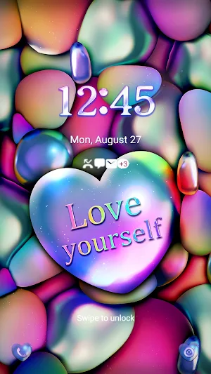 Colorful Love You - Wallpaper Screenshot 1