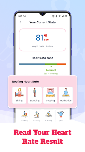Heart Rate: Pulse Monitor Screenshot 2