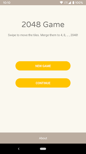 2048 Game Screenshot 0