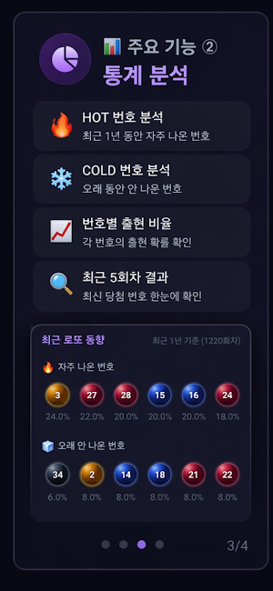 로또 생성기 - 통계로 뽑는 행운번호 Screenshot 2