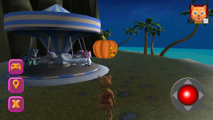 Halloween Cat Theme Park 3D Screenshot 3