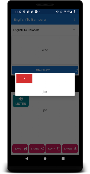 English To Bambara Translator Screenshot 1