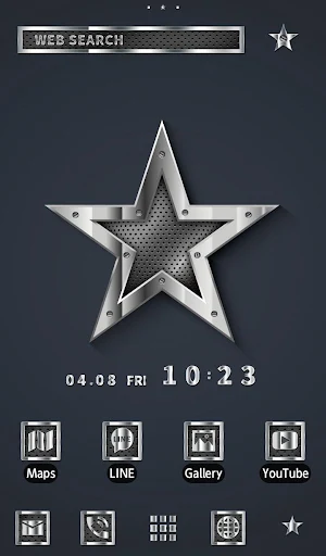 Metallic Star Wallpaper Screenshot 0
