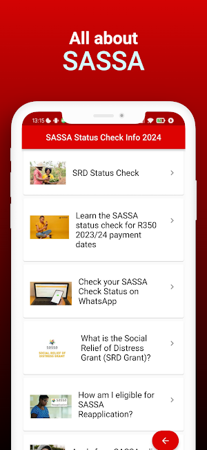 SASSA Status Check Info 2024 Screenshot 2