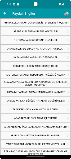 Sürüş ve Ehliyet Rehberi Screenshot 1