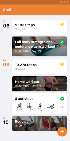 Xsports fitness Trainings-App Screenshot 1