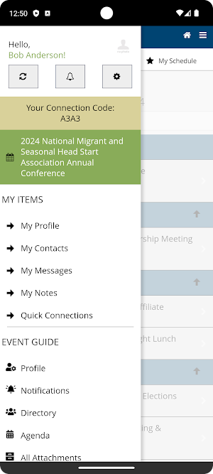 NMSHSA Events Screenshot 1