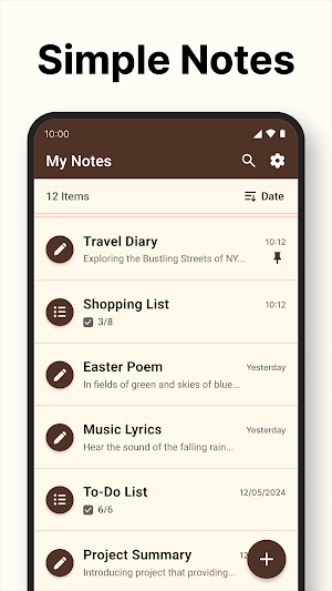 Notes - Simple Notepad Screenshot 0
