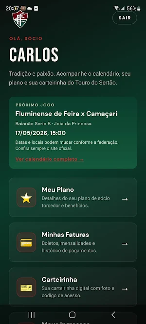 Socio Torcedor Touro do Sertao Screenshot 0