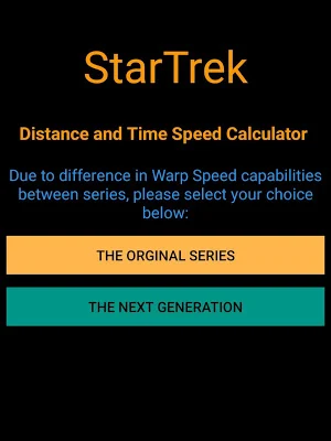 StarTrek: Time and Distance Ca Screenshot 0