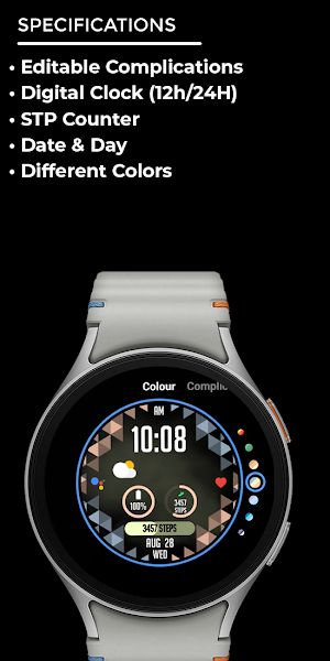 Nighty Digital 37 - watch face Screenshot 3