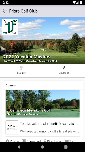 Friars Golf Club Screenshot 1