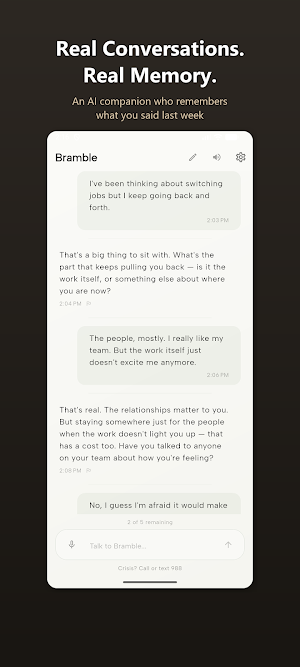 Bramble: AI Chat Companion Screenshot 0