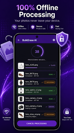 BulkErase: Batch Background AI Screenshot 2