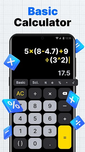 Calculator App & Converter Screenshot 1