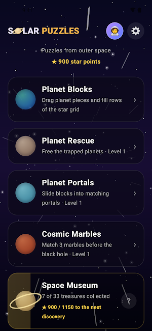 Solar Puzzles – Planet Games Screenshot 0