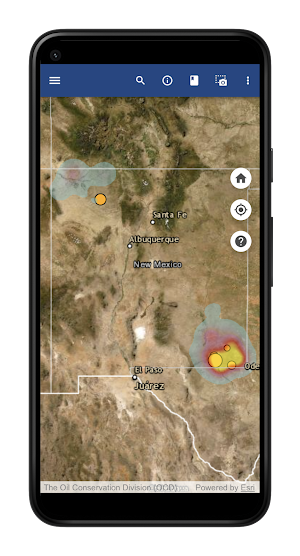 New Mexico Methane Map Screenshot 0