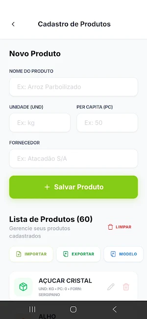 Per capita - Merenda Escolar Screenshot 3