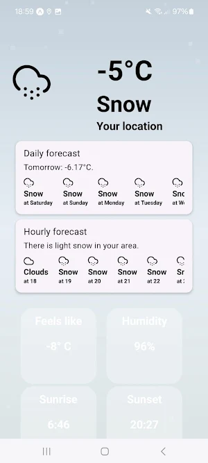 Kukiweb WeatherLite Screenshot 3